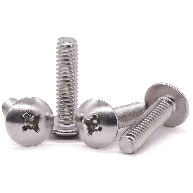 EASTLO #8-32 x 3/4" Truss Head Machine Screws, Phillips Drive, Fully Machine Thread, 18-8 Stainless Steel 304, Bright Finish, Pack of 100 - Image 3